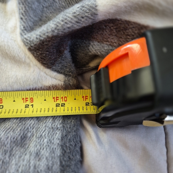 Altar'd State Grey, Cream, & Brown Plaid Shacket, Medium, EUC - Picture 7 of 9